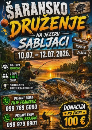 Šaransko druženje na jezeru Sabljaci
